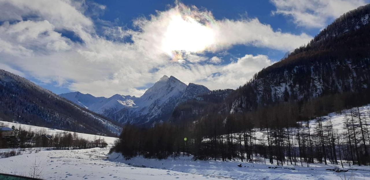 Le Studio Du Queyras Avec Vue Sur La Montagne Abriès Kültér fotó